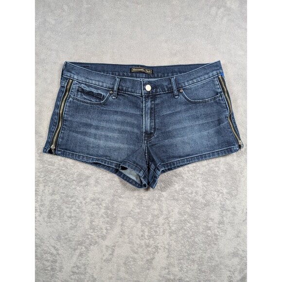 Abercrombie & Fitch Denim Shorts Womens Size 29 Cheeky Festival Boho Preppy - Picture 1 of 12